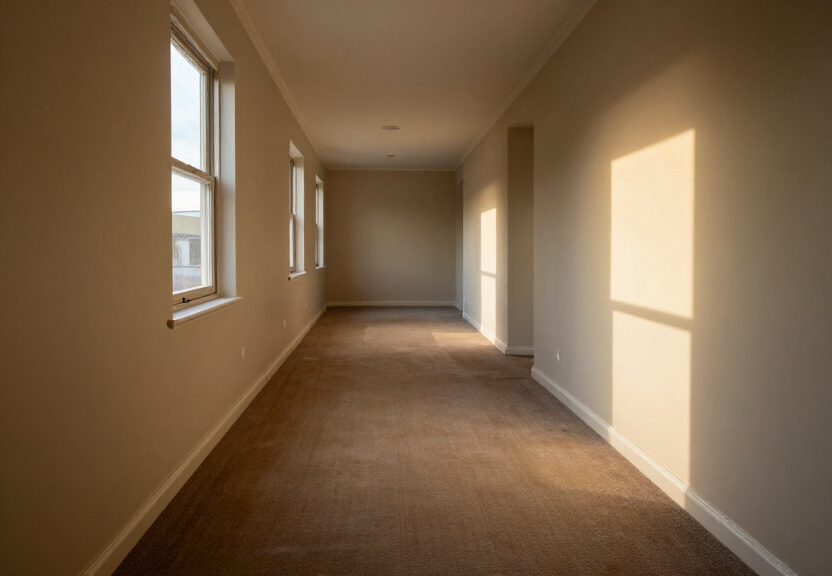 Restored living room in a Church Point home after flood restoration